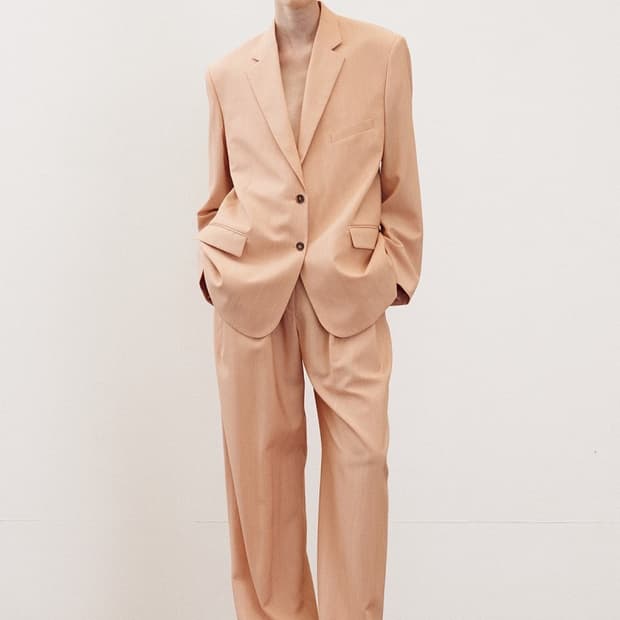 렉토 RECTO 스트럭처 싱글 브레스티드 수트 자켓 피치