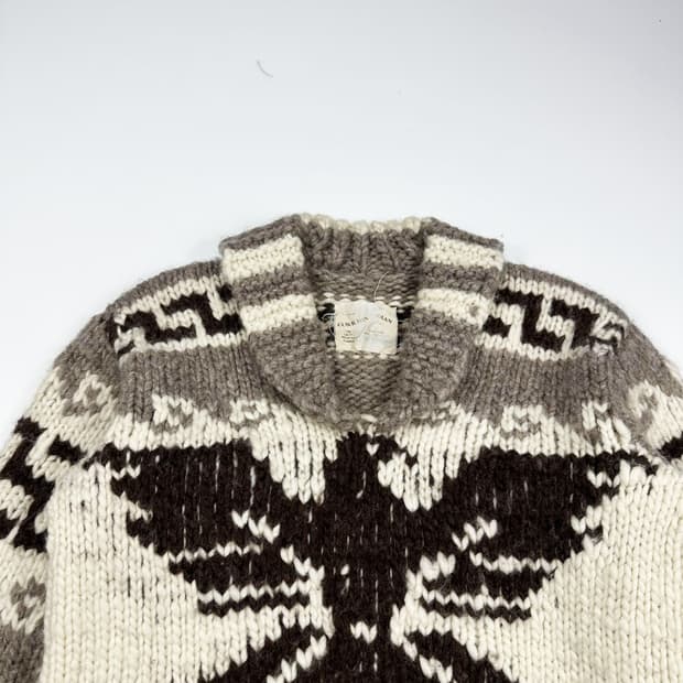 VTG 빈티지 캐나다 핸드메이드 코위찬 니트 (M)
