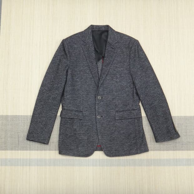 (105) 와이드앵글 남성 울혼방 사이드벤트 자켓