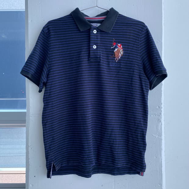(M) USPA 빅로고 PK 반팔 카라티