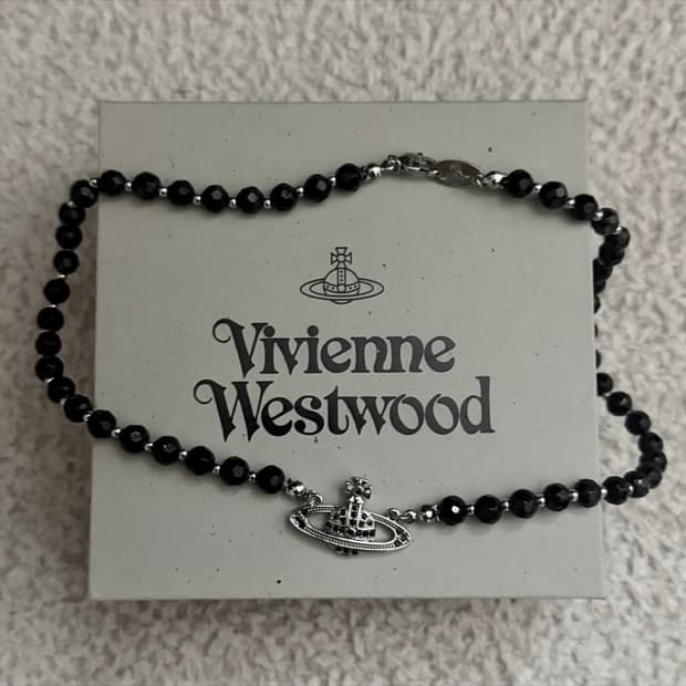 (풀구성) 비비안웨스트우드 블랙펄 초커 목걸이