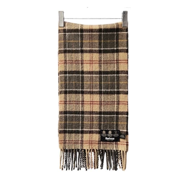 바버 램스울 타탄 체크 머플러