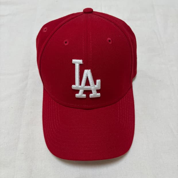 뉴에라 LA 볼캡 모자 레드