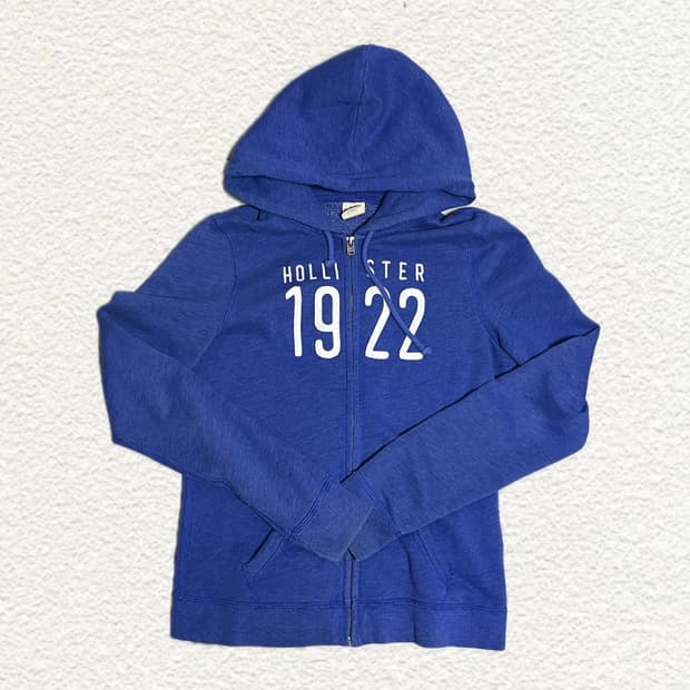 홀리스터 블루 후드집업 M