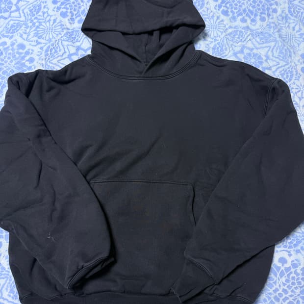 이지 갭 yeezy gap 후드티 블랙 XL