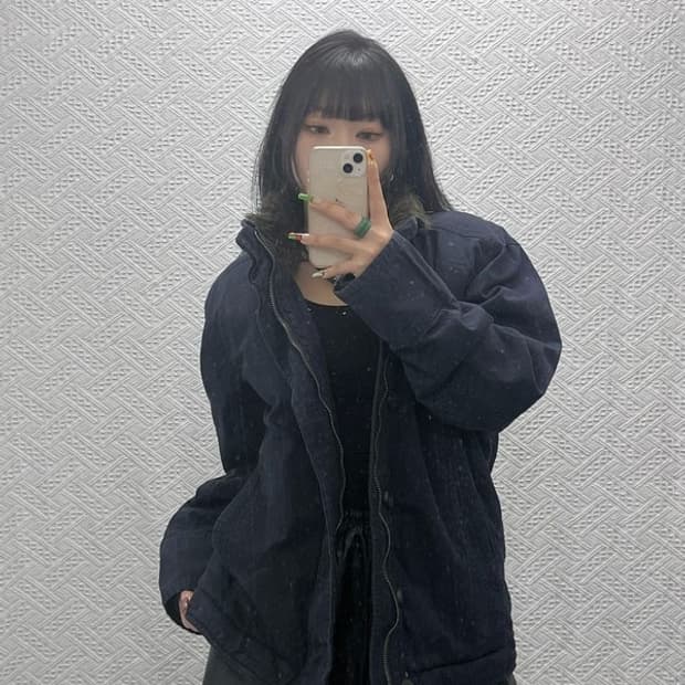 아베크롬비 울프죠 빈티지 모던 주얼 털 자켓 L C09491