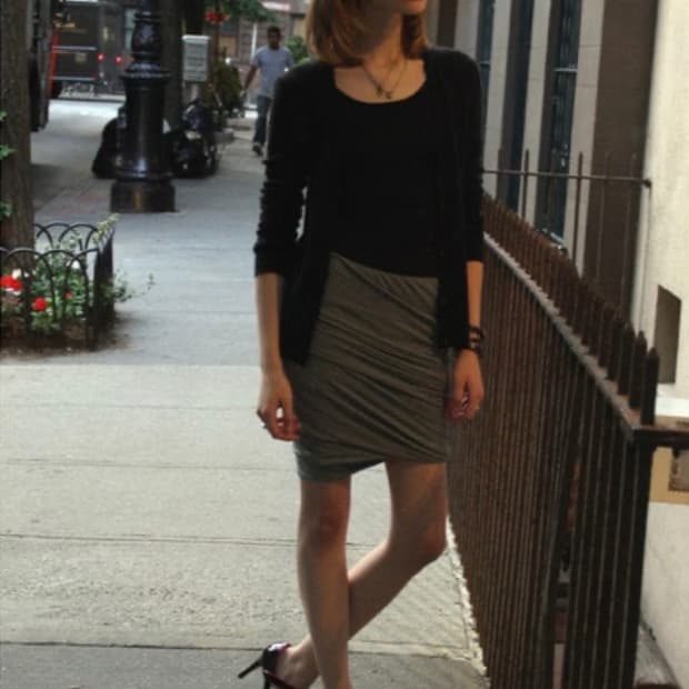 T BY ALEXANDER WANG draped skirt
