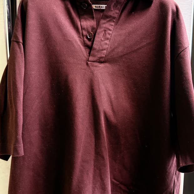 [auralee]오라리 카라 반팔티셔츠 팝니다