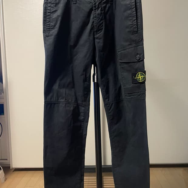 스톤아일랜드 블랙 카고 팬츠 바지