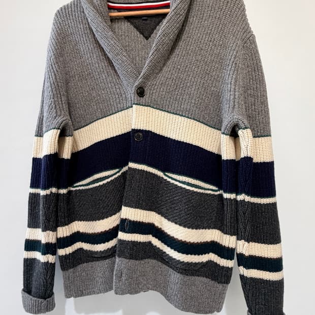 타미힐피거 남성 니트 가디건