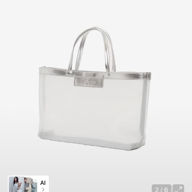 필인더블랭크 아이세이예르 메쉬백 실버