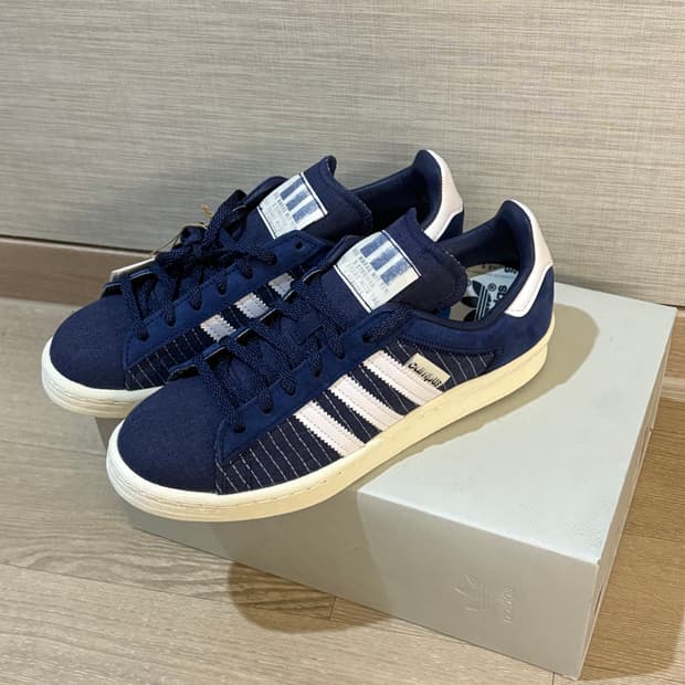 아디다스 빈티지 OG캠퍼스 80s 네이비 스니커즈 운동화 신발 가젤 삼바
