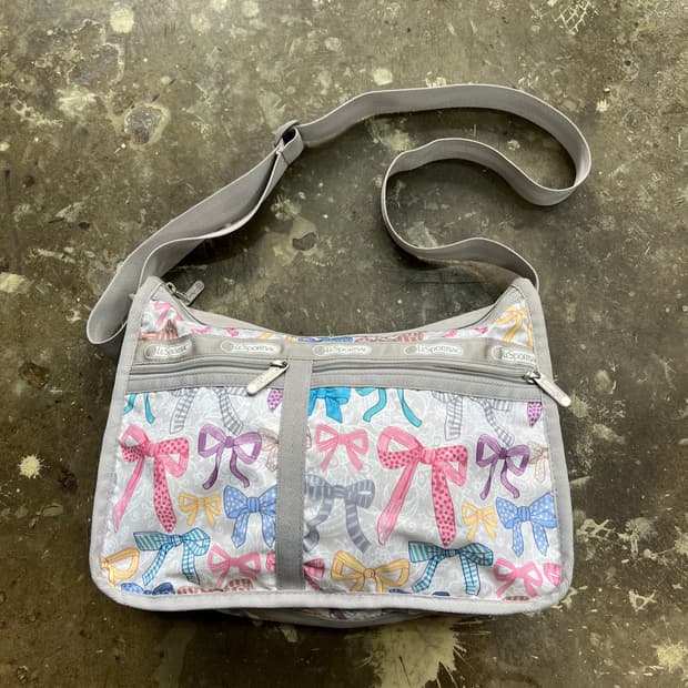 레스포삭 리본패턴 크로스백 가방