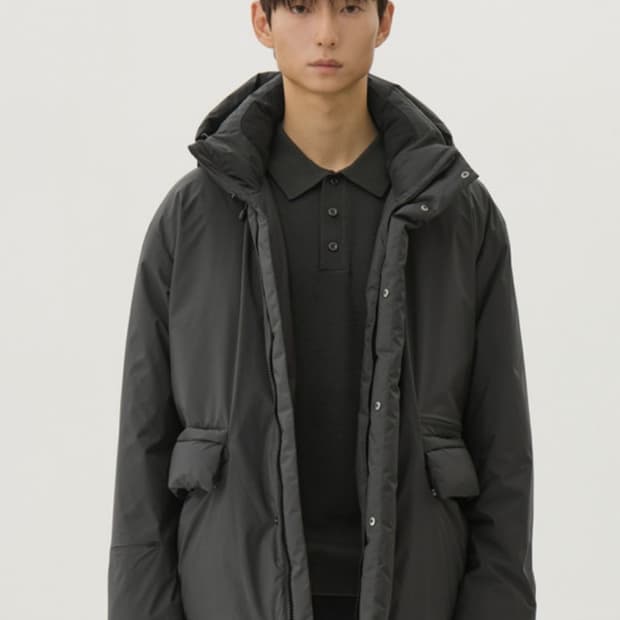 247 도레이 델피 구스다운 / 차콜 / L