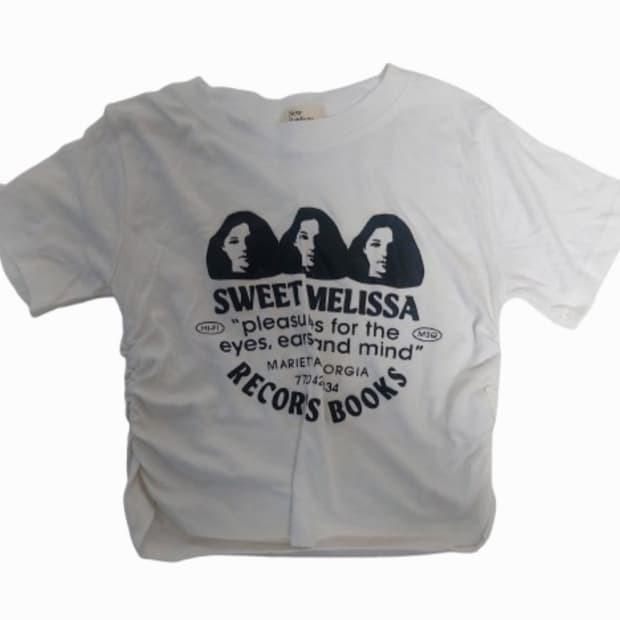 기본 셔링 회이트 크롭티