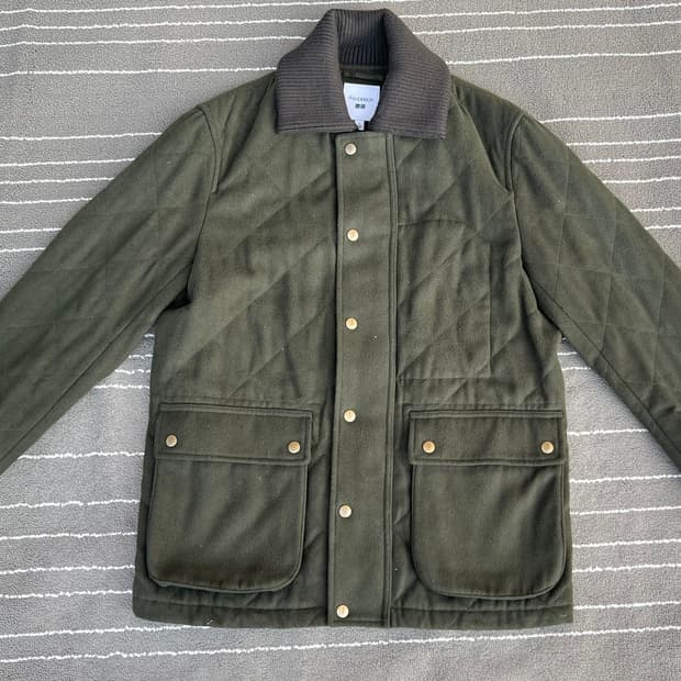유니클로x JW앤더슨 콜라보  니트 카라 헌팅 재킷 
