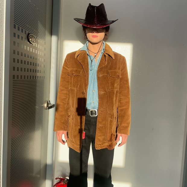 70’s sears  웨스턴 코듀로이 렌치자켓