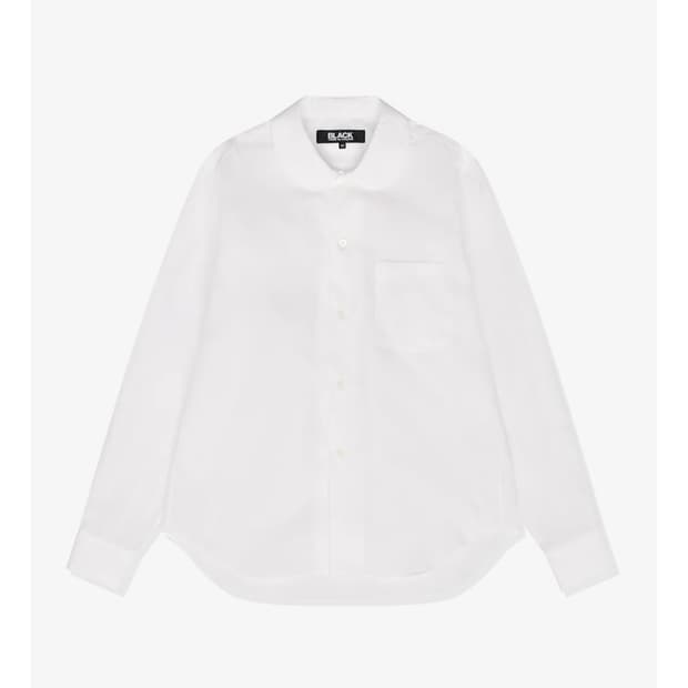 블랙 꼼데가르송 피터팬 카라 라운드 카라 셔츠 XL