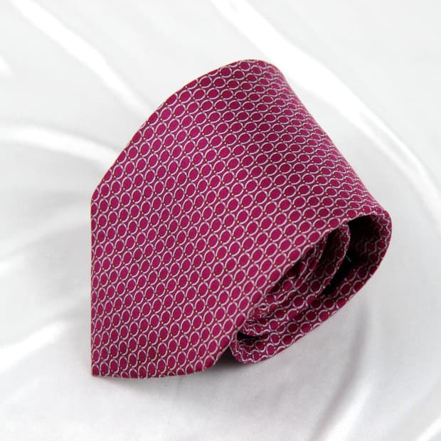  페라가모 8.5cm A-등급 간치니 신형 남자 명품 넥타이