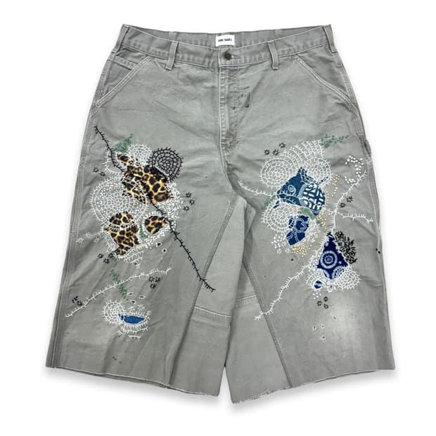 Carhartt Boro Sashiko Distressed Shorts