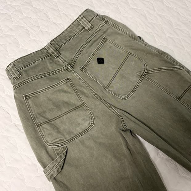 Abrand Jeans 카키 카펜터 팬츠