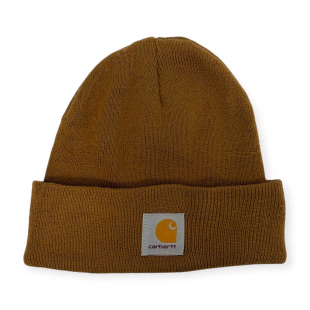 칼하트 로고 비니 모자