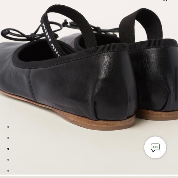 [새상품,최저가] 미우미우 Miu Miu 장원영 착용, 발레리나플랫슈즈