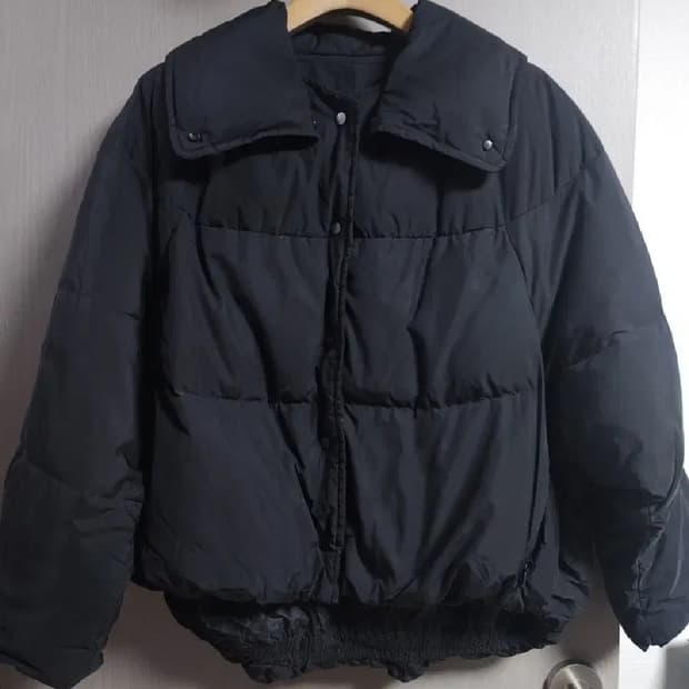 한섬 시스템 구스다운 봄버 숏패딩, 88-98-165