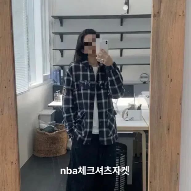 NBA 레이커스 체크 자켓 XL