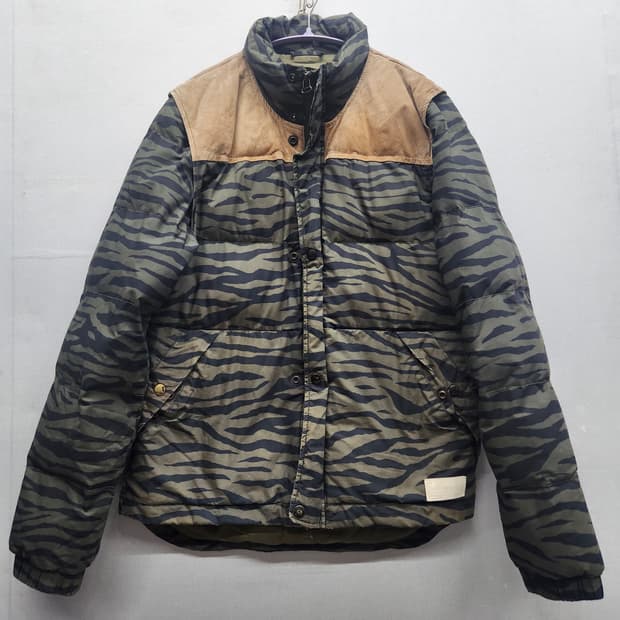 아디다스 타이거 카모 투웨이 패딩(소매분리) 95(M) 남여공용