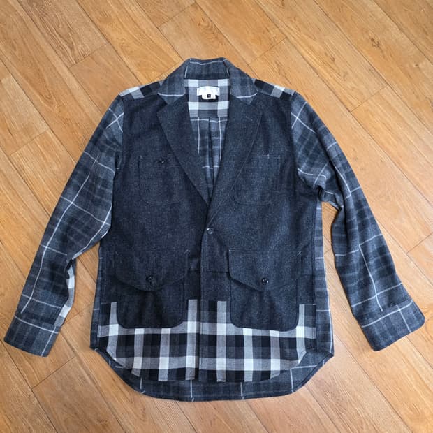 꼼데가르송 간류 믹스 자켓 셔츠