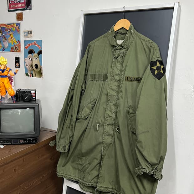 60s 밀리터리 오리지널 m65 피쉬테일 야상 파카