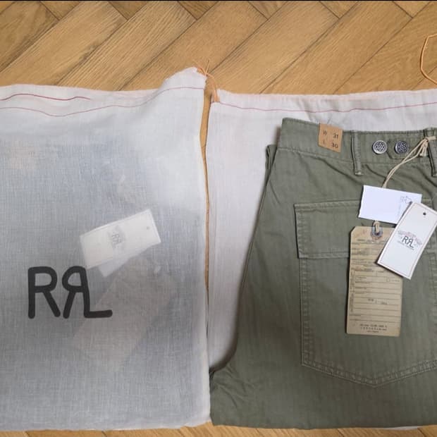 RRL 더블알엘 헤링본 퍼티그 팬츠 판매합니다