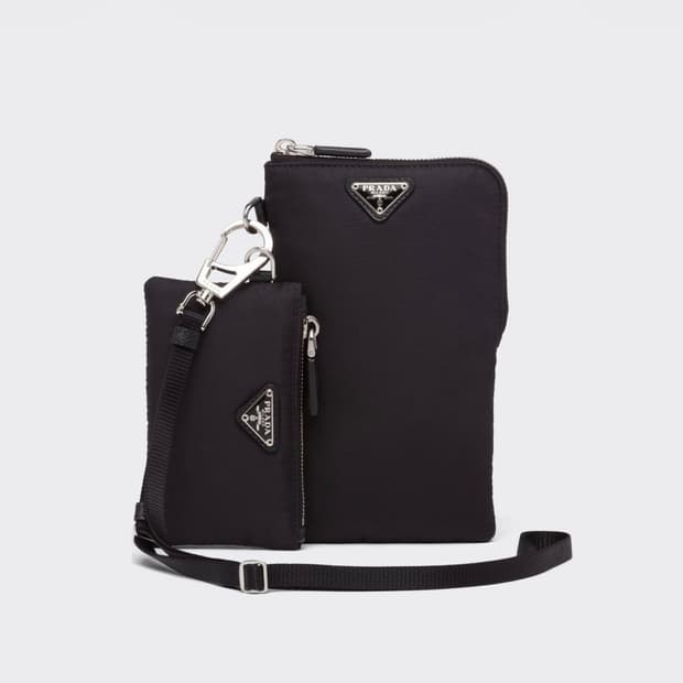 프라다 리나일론 파우치백 미니백 블랙