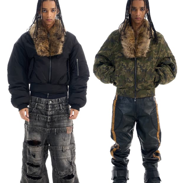 Reversible Camo Fur Collar Bomber