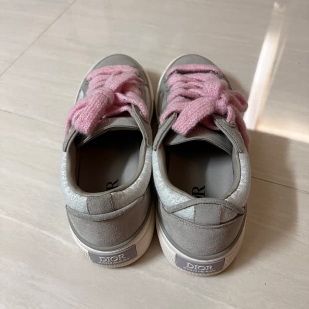 Sneakers Gray White Dior Obliqu US 11