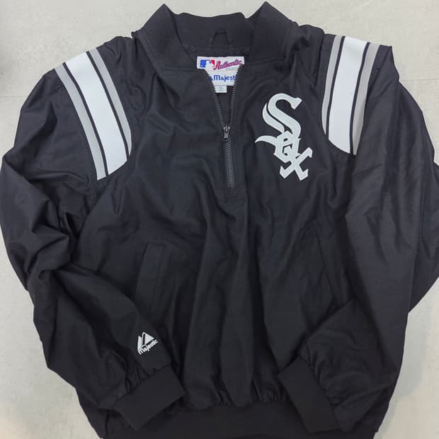 마제스틱 MLB 시카고 화이트삭스 하프집업 바람막이