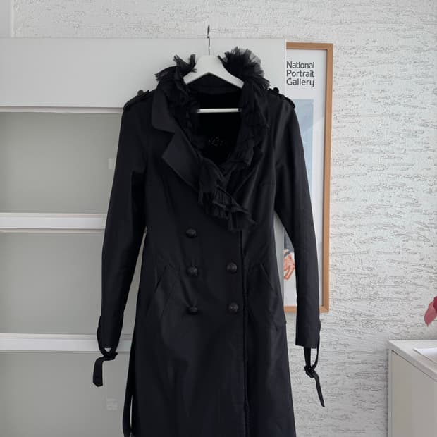 [PRADA] 프라다 아카이브 리얼 콜린스키 퍼 라이닝 울-실크 코트