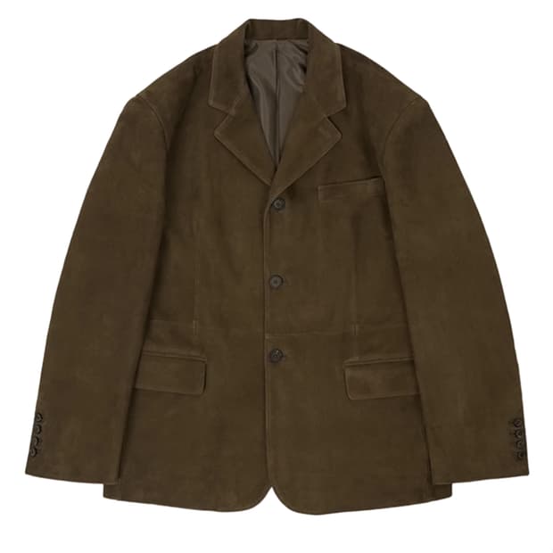 (S)(정가이하) stu 고트 스웨이드 블레이져 브라운