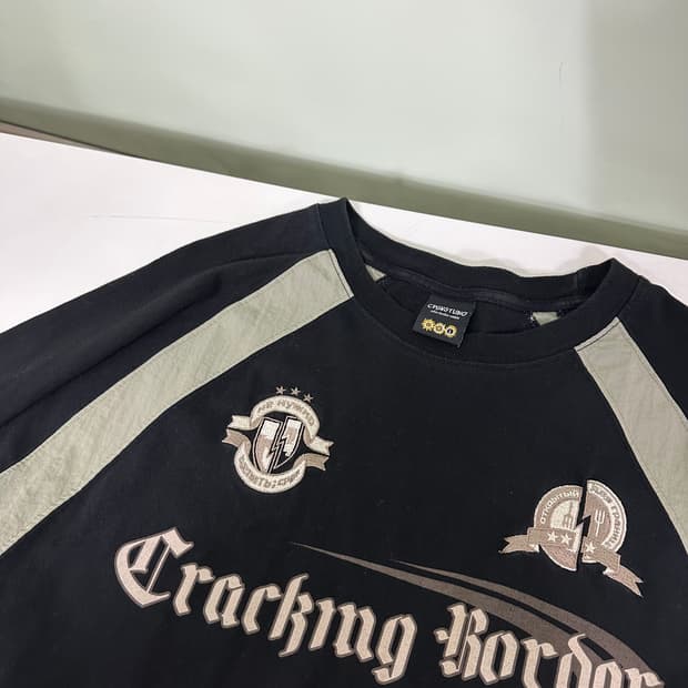 L CPG스튜디오 블랙 나그랑 나일론배색 긴팔슬리브