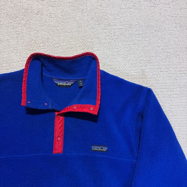 90s USA 파타고니아 신칠라 플리스 네이비/레드 M