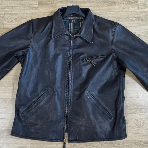 [XL] RRL 뉴스보이 레더 자켓 판매