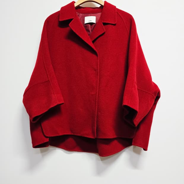 jj-ro 핸드메이드 케시미어 케이프 코트