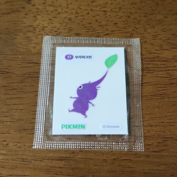 1900원!!!!! 피크민 띠부씰 보라피크민 스티커