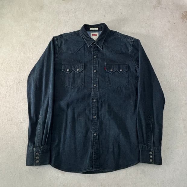 100 리바이스 투포켓 웨스턴 데님 셔츠