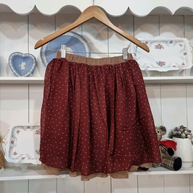 양면 리버서블 쉬폰스커트