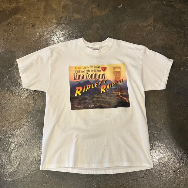 Hanes ARMY printing T shirts 빈티지 반팔티 XL