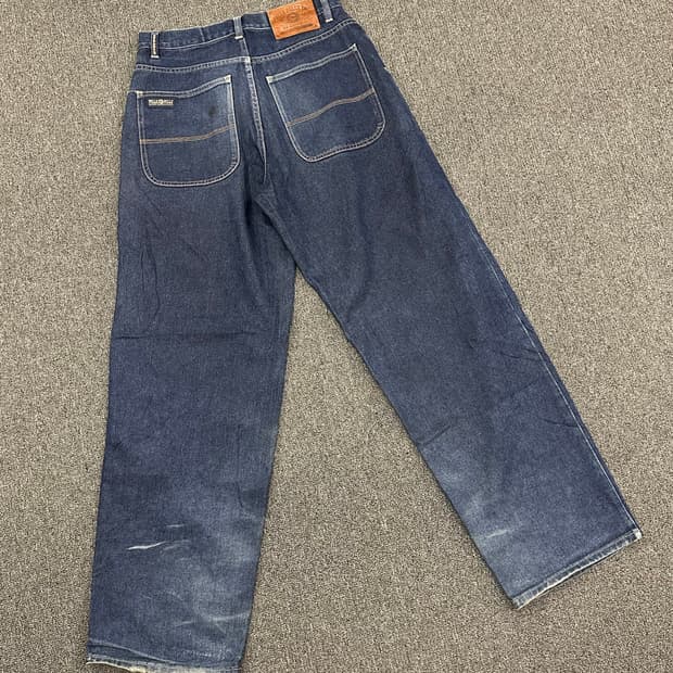 32)Pelle Pelle Inc. 빈티지 중청 데님 팬츠