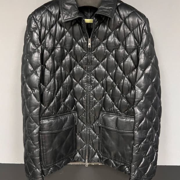 GUCCI 구찌 패딩 집업재킷(리얼-레더)48 사이즈-해외발송