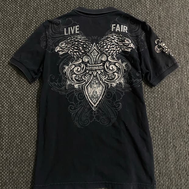 [PREPOTENTE]00’s Cross&Wing Print Tee